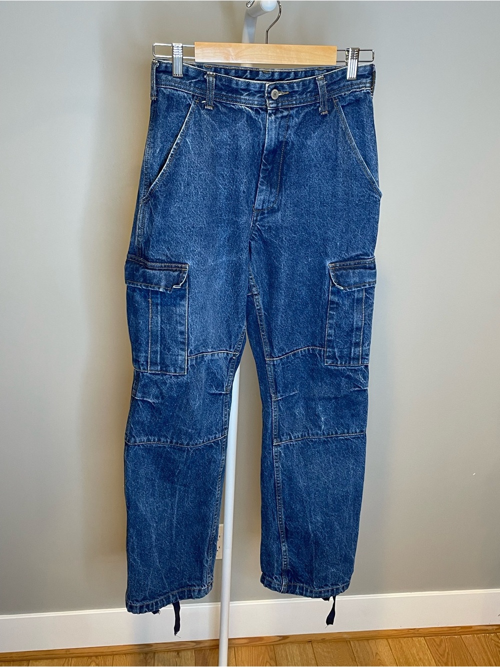J.Galt Dark Blue Cargo Women’s Jeans - Medium